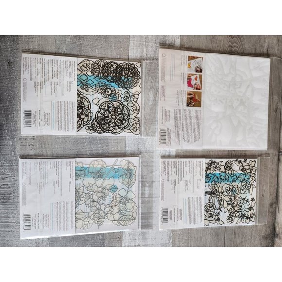 NEW Martha Stewart - Paintable Clings Flowers + Retired - Lot of 4 NEW #31 - Picture 7 of 11